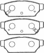 Тормозные колодки AISIN для MITSUBISHI LANCER V (CB_A, CD_A, CE_A) 1.3 (CB1A)